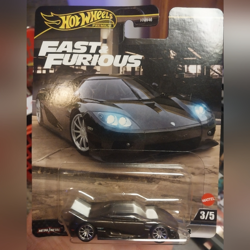 Fast & Furious Black Koenigsegg Hot Wheels Premium